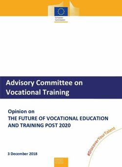 Opinion on THE FUTURE OF VOCATIONAL EDUCATION AND TRAINING POST 2020 - 3 December 2018