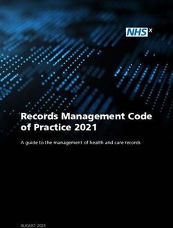 Records Management Code of Practice 2021 - A guide to the management of health and care records - NHSX