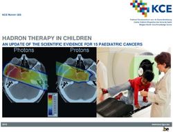 HADRON THERAPY IN CHILDREN - AN UPDATE OF THE SCIENTIFIC EVIDENCE FOR 15 PAEDIATRIC CANCERS - KCE