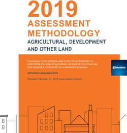 2019 ASSESSMENT METHODOLOGY - AGRICULTURAL, DEVELOPMENT AND OTHER LAND - City of Edmonton