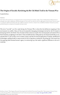 The Origins of Ecocide: Revisiting the Ho Chi Minh Trail in the Vietnam War - Arcadia