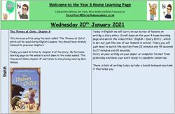 Wednesday 20th January 2021 - Welcome to the Year 4 Home Learning Page - Forest Lodge Academy