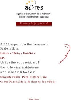 AERES report on the Research Federation