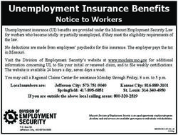 Unemployment Insurance Benefits - Notice To Workers