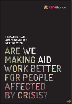 HUMANITARIAN ACCOUNTABILITY REPORT 2020 - ReliefWeb