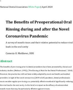 The Benefits of Preoperational Oral Rinsing during and after the Novel Coronavirus Pandemic