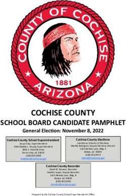 COCHISE COUNTY SCHOOL BOARD CANDIDATE PAMPHLET