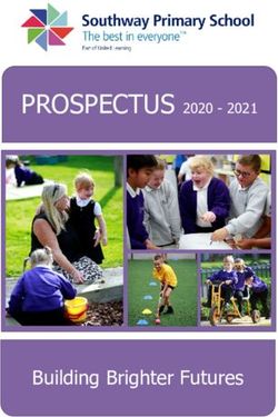 PROSPECTUS 2020 2021 - Building Brighter Futures - Southway Primary School