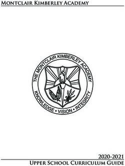 Montclair Kimberley Academy - 2020-2021 Upper School Curriculum Guide