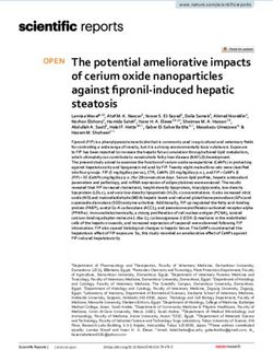 The potential ameliorative impacts of cerium oxide nanoparticles against fipronil induced hepatic steatosis - Nature