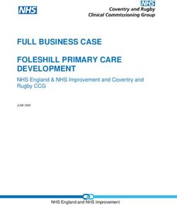 FULL BUSINESS CASE FOLESHILL PRIMARY CARE DEVELOPMENT - NHS England & NHS Improvement and Coventry and Rugby CCG - NHS ...