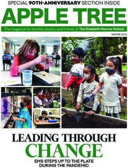 APPLE TREE - CHANGE EMS STEPS UP TO THE PLATE DURING THE PANDEMIC - Elisabeth Morrow School