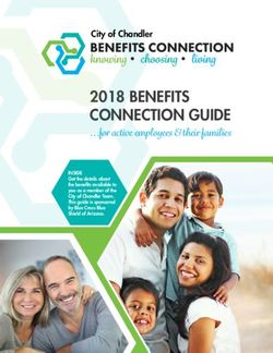 2018 BENEFITS CONNECTION GUIDE ...for active employees & their families - City of Chandler