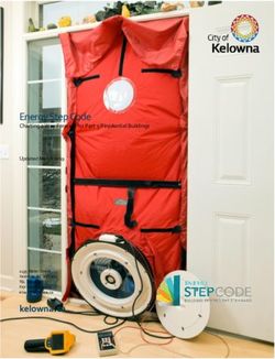 Energy Step Code Charting a Way Forward for Part 9 Residential Buildings Updated March 2019 - City of Kelowna