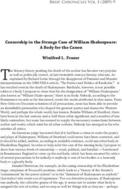 Censorship in the Strange Case of William Shakespeare: A Body for the Canon Winifred L. Frazer