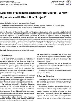 Last Year of Mechanical Engineering Course-A New Experience with Discipline "Project"