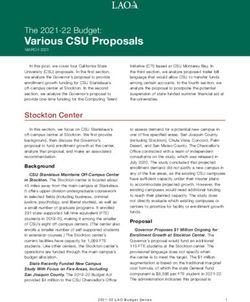 Various CSU Proposals - The 2021-22 Budget: Legislative ...