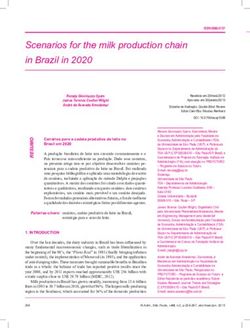 Scenarios for the milk production chain in Brazil in 2020