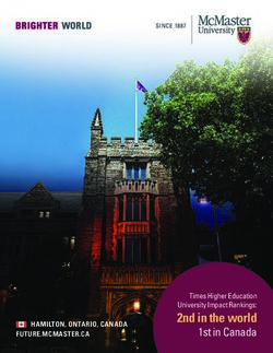 2nd in the world 1st in Canada - HAMILTON, ONTARIO, CANADA - International Students