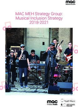 MAC MEH Strategy Group: Musical Inclusion Strategy 2018-2021 - makes music