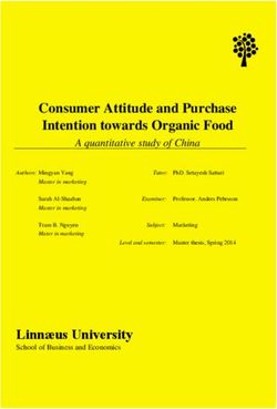 Consumer Attitude and Purchase Intention towards Organic Food