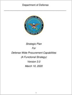Department of Defense - Strategic Plan For Defense Wide Procurement Capabilities (A Functional Strategy) Version 3.0 March 10, 2020 - Osd.mil
