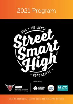 2021 Program - Presented by CREATING KNOWLEDGE, TEACHING SKILLS AND DEVELOPING ATTITUDES - AANT