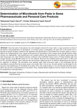 Determination of Microbeads from Paste in Some Pharmaceuticals and Personal Care Products