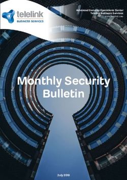 Monthly Security Bulletin - Advanced Security Operations Center Telelink Business Services