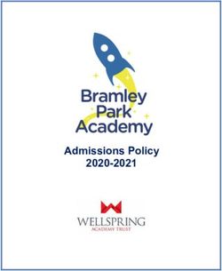 Admissions Policy 2020-2021 - Bramley Park Academy