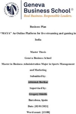 Business Plan "MAYA" An Online Platform for live streaming and gaming in India