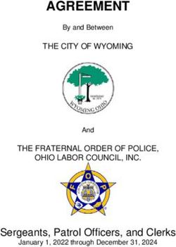 AGREEMENT - Sergeants, Patrol Officers, and Clerks - THE CITY OF WYOMING THE FRATERNAL ORDER OF POLICE, Wyoming, OH
