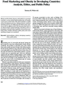 Food Marketing and Obesity in Developing Countries: Analysis, Ethics, and Public Policy
