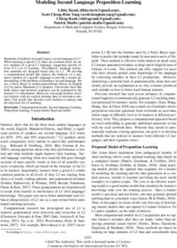 Modeling Second Language Preposition Learning - Cognitive ...