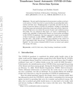 Transformer based Automatic COVID-19 Fake News Detection System - arXiv.org