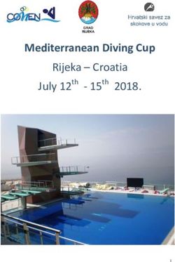 Mediterranean Diving Cup - Rijeka - Croatia July 12 th - 15th 2018 15 2018.