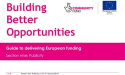 Building Better Opportunities - Guide to delivering European funding Section nine: Publicity - The National Lottery Community Fund