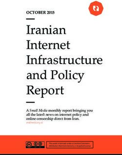 Iranian Internet Infrastructure and Policy Report - Small Media