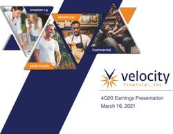 4Q20 Earnings Presentation March 16, 2021 - Velocity Financial, Inc.