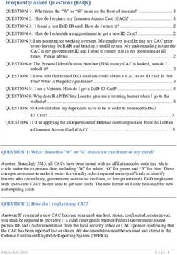 Frequently Asked Questions (FAQs) - CAC.mil