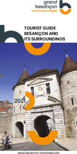 2021 TOURIST GUIDE BESANÇON AND ITS SURROUNDINGS - www.besancon-tourisme.com