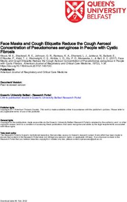 Face Masks and Cough Etiquette Reduce the Cough Aerosol Concentration of Pseudomonas aeruginosa in People with Cystic Fibrosis