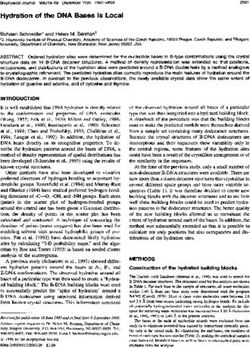 Hydration of the DNA Bases Is Local
