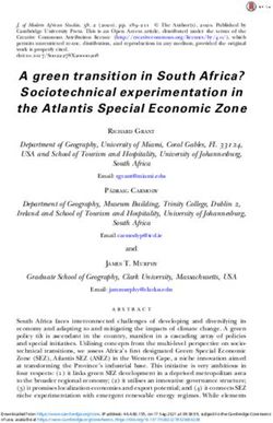 A green transition in South Africa? Sociotechnical experimentation in the Atlantis Special Economic Zone