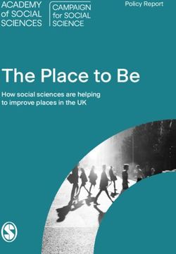 The Place to Be How social sciences are helping to improve places in the UK - Policy Report - Academy of Social Sciences