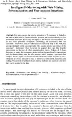 Intelligent E-Marketing with Web Mining, Personalization and User-adpated Interfaces