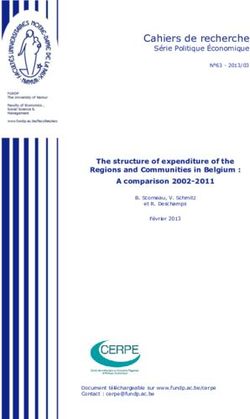 Cahiers de recherche Série Politique Économique - Université de Namur