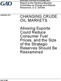 CHANGING CRUDE OIL MARKETS - Allowing Exports Could Reduce Consumer Fuel Prices, and the Size of the Strategic Reserves Should Be Reexamined