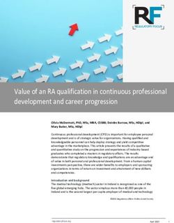 Value of an RA qualification in continuous professional development and career progression