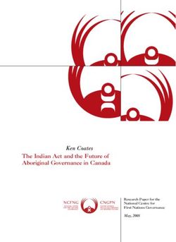 The Indian Act and the Future of Aboriginal Governance in Canada - Ken Coates May, 2008